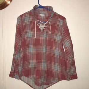 Sonoma pullover flannel shirt M
